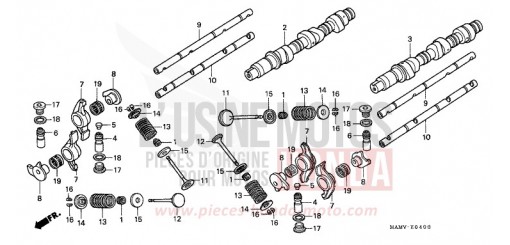 ARBRE A CAMES/SOUPAPE GL1500AV de 1997